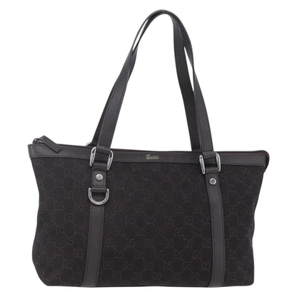 Gucci Abbey Zip Tote GG Canvas, BROWN, CANVAS, Tote bag