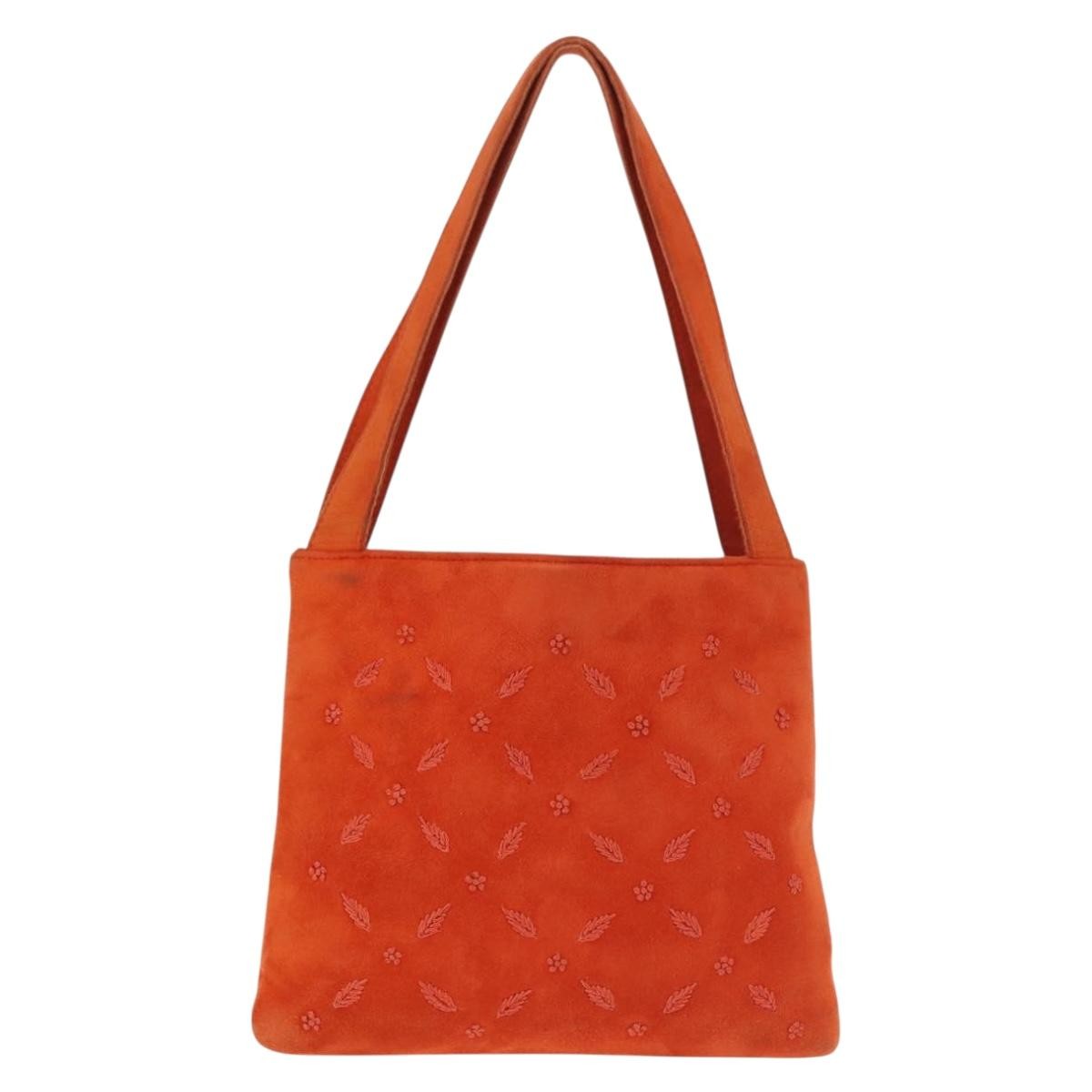 Bottega Veneta Hobo Suede, ORANGE, SUEDE, Handbag