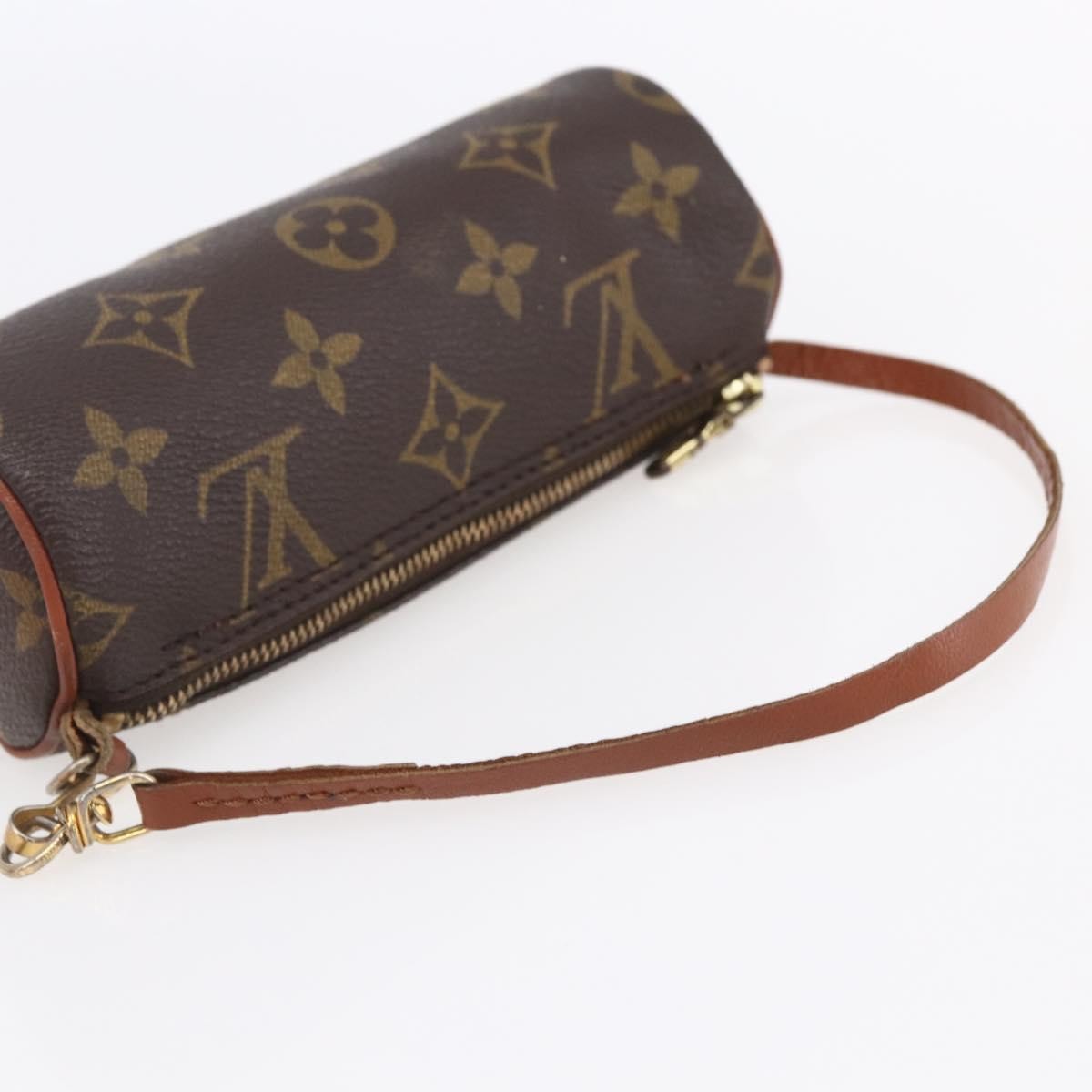 Louis Vuitton Papillon Handbag Monogram Canvas, BROWN, CANVAS, Clutche & pouche