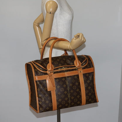 Louis Vuitton Dog Carrier Bag Monogram Canvas, BROWN, CANVAS, Travel bag