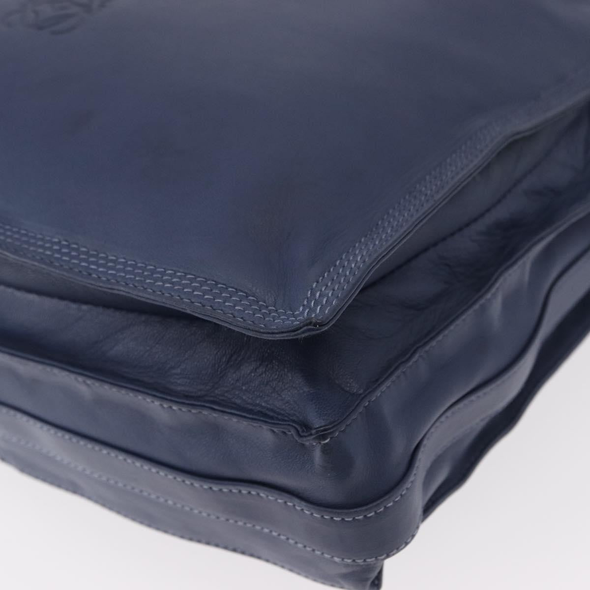 Loewe Flamenco Bag Leather, BLUE, LEATHER, Shoulder bag