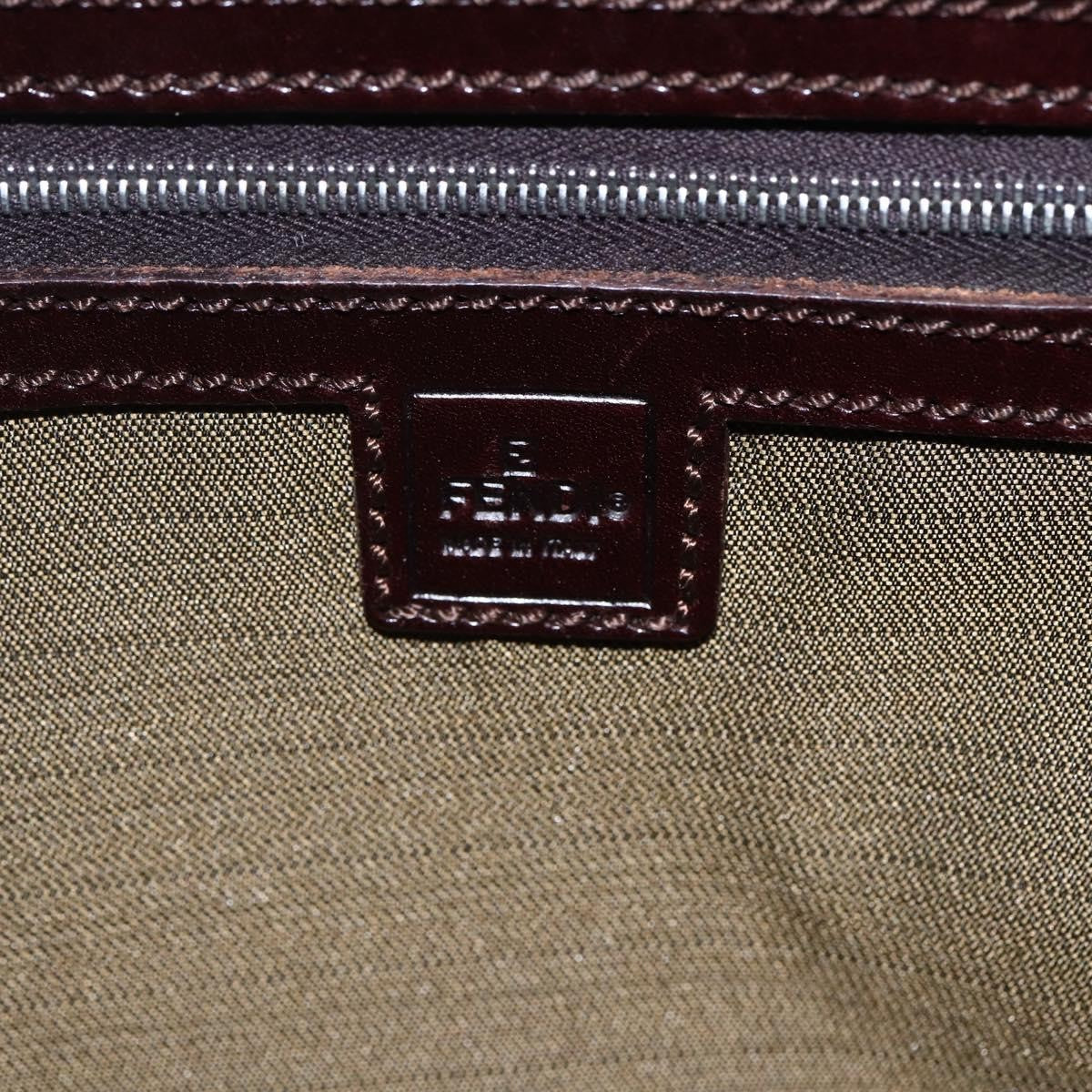 Fendi Vintage Shoulder Bag Zucca Canvas, KHAKI, CANVAS, Shoulder bag