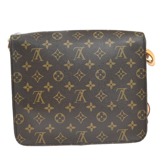 Louis Vuitton Cartouchiere Handbag Monogram Canvas, BROWN, CANVAS, Shoulder bag