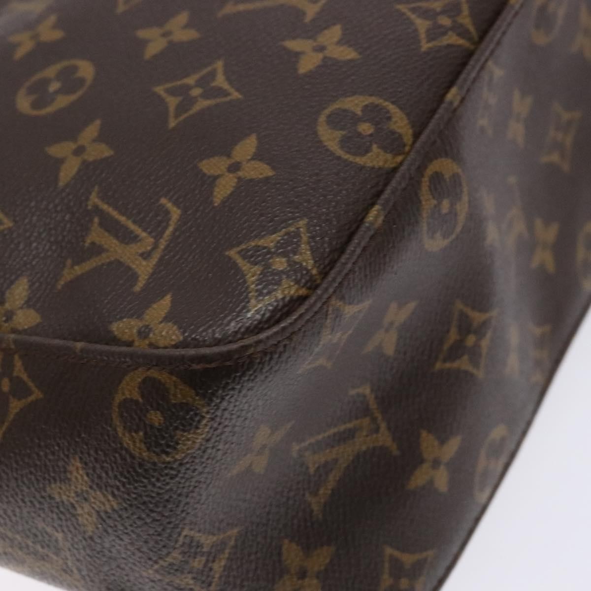 Louis Vuitton Looping Handbag Monogram Canvas, BROWN, CANVAS, Handbag