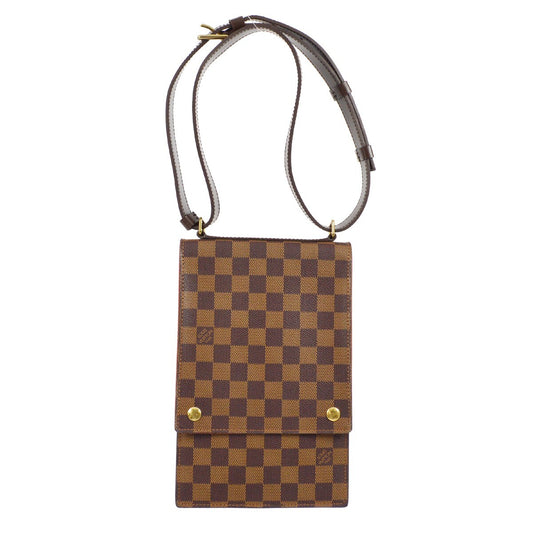 Louis Vuitton Portobello Messenger Damier, BROWN, CANVAS, Shoulder bag