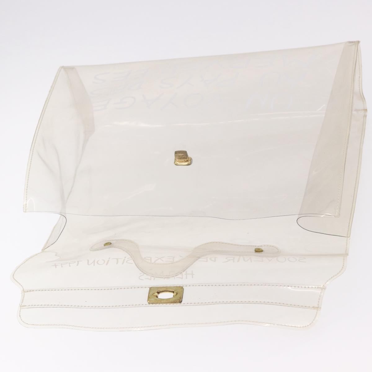 Hermes Kelly Handbag Vinyl, Clear, Plastic, Handbag
