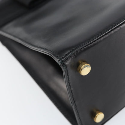 Salvatore Ferragamo Convertible Vara Bow Tote Leather, BLACK, LEATHER, Handbag