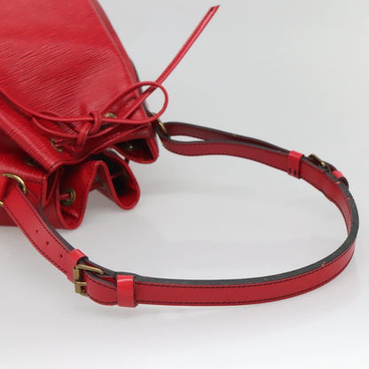 Louis Vuitton Petit Noe Handbag Epi Leather, RED, LEATHER, Shoulder bag