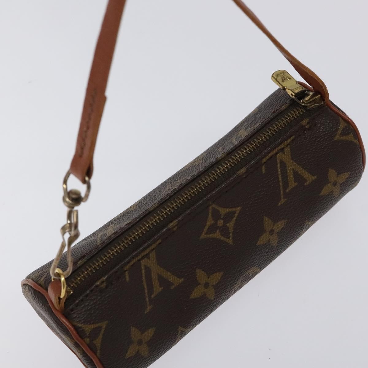 Louis Vuitton Papillon Pochette Monogram Canvas, BROWN, CANVAS, Handbag