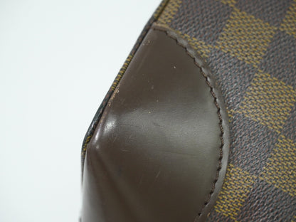 Louis Vuitton Hampstead Handbag Damier, BROWN, CANVAS, Handbag