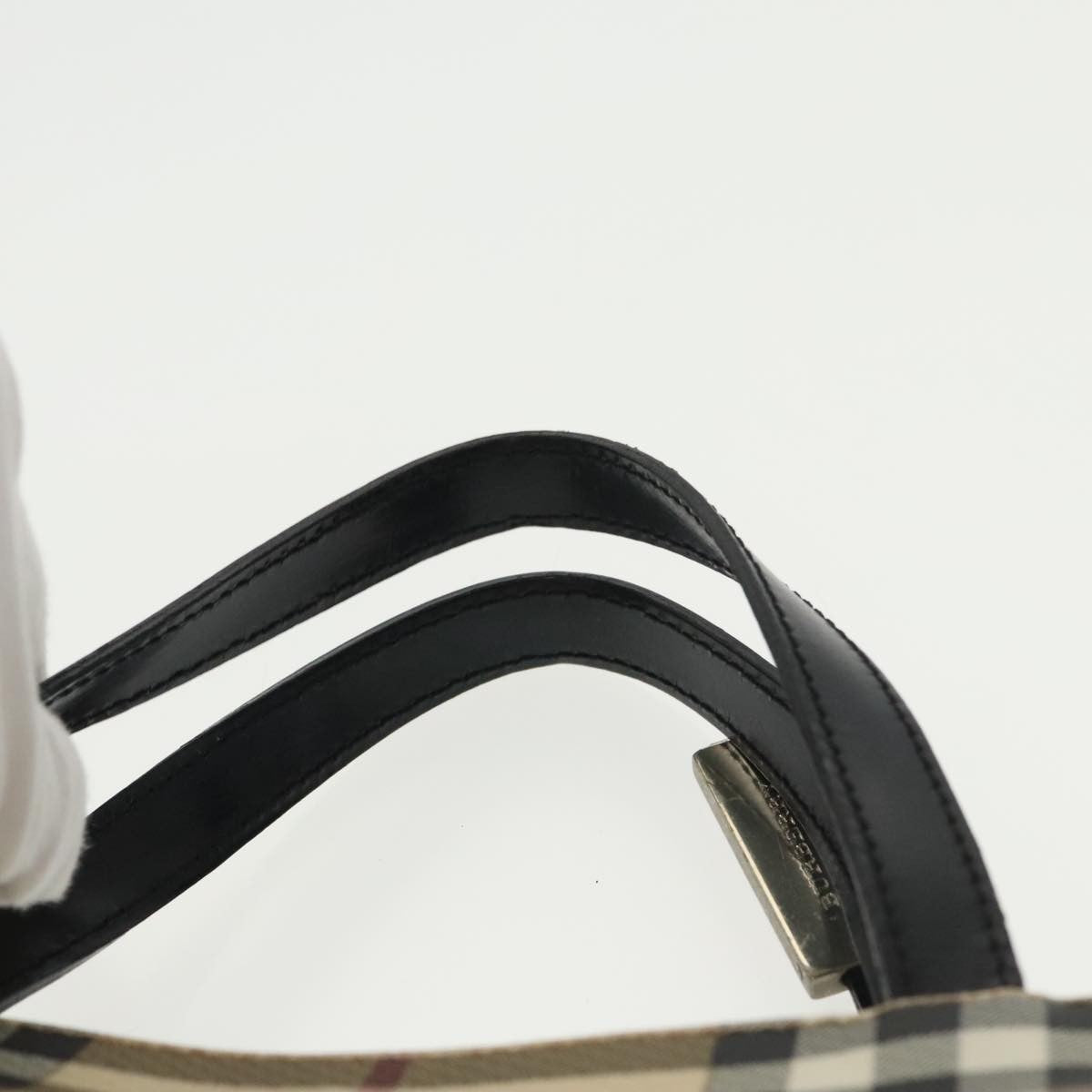 Burberry Top Handle Tote Nova Check Canvas, BEIGE, CANVAS, Tote bag