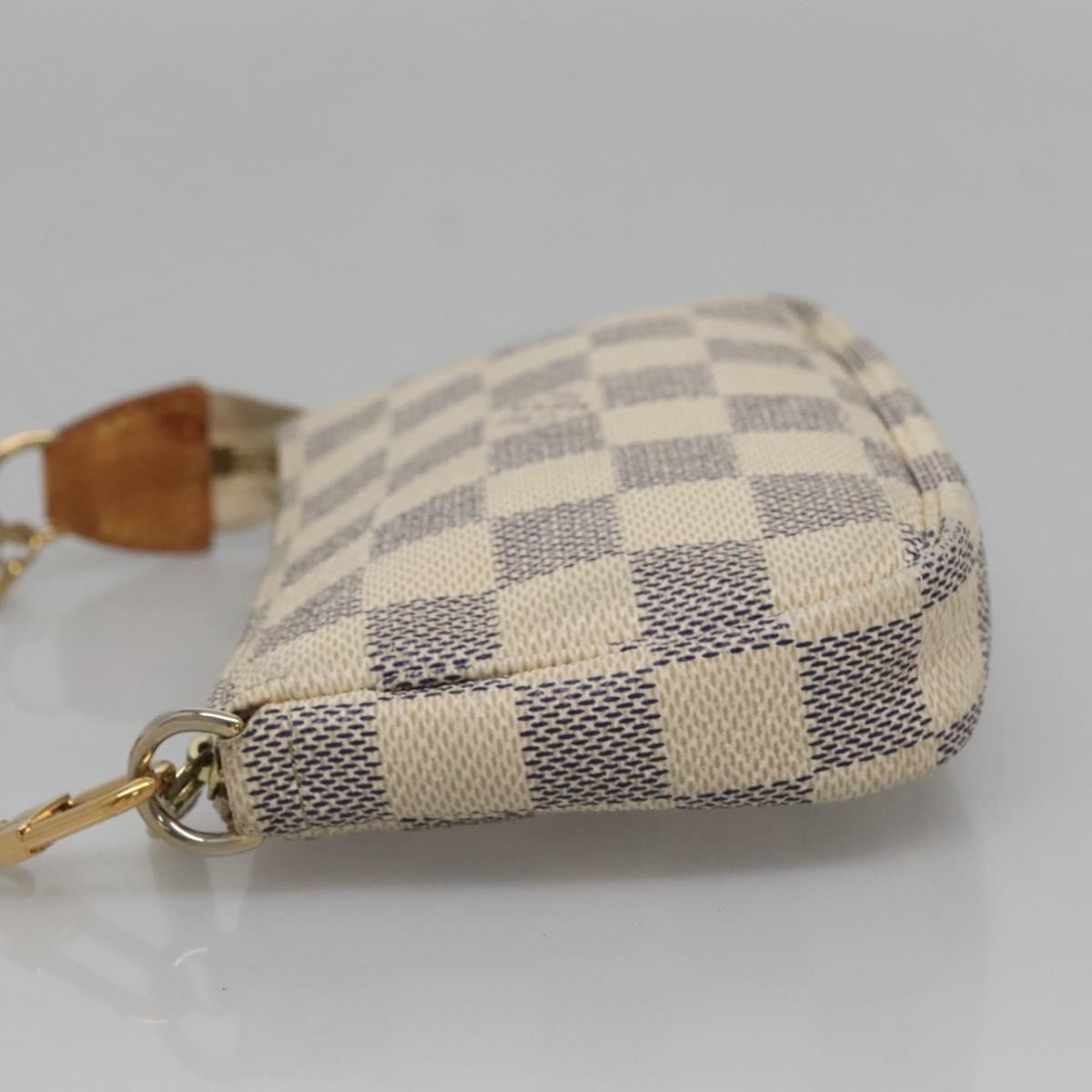 Louis Vuitton Pochette Accessoires Damier, WHITE, CANVAS, Clutche & pouche