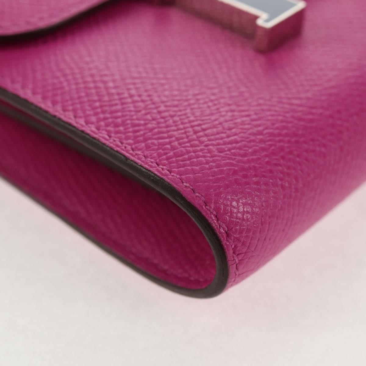 Hermes Constance Slim Wallet Epsom, PURPLE, LEATHER, Wallets