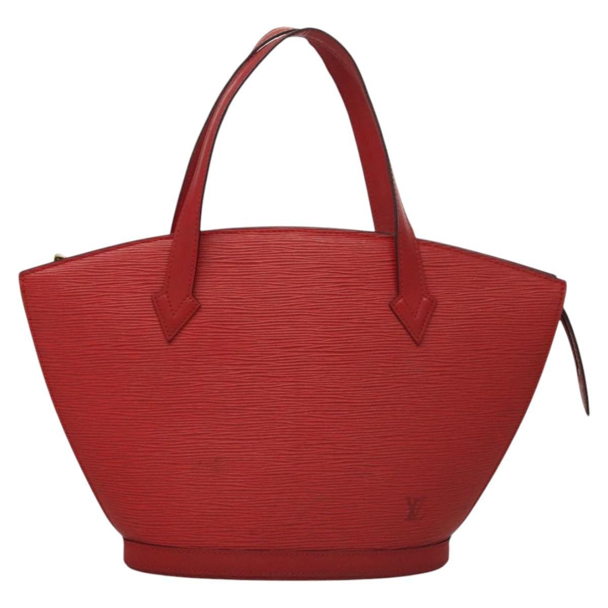 Louis Vuitton Saint Jacques Handbag Epi Leather, RED, LEATHER, Shoulder bag