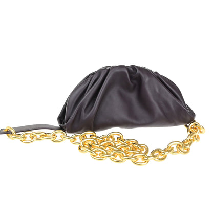 Bottega Veneta The Chain Pouch Leather, Burgundy, Leather, Clutch