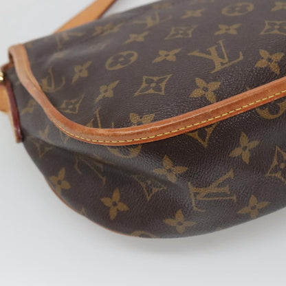 Louis Vuitton Menilmontant Handbag Monogram Canvas, BROWN, CANVAS, Shoulder bag