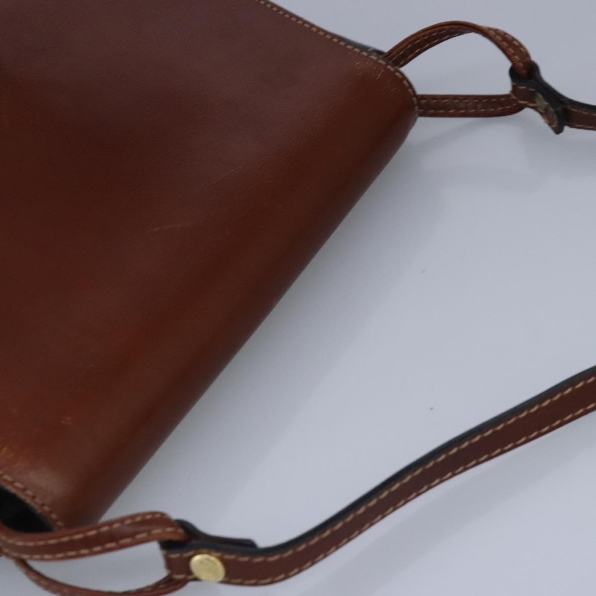 Bally Vintage Shoulder Bag Leather, Brown, Leather, Shoulder Bag