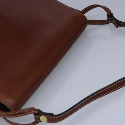 Bally Vintage Shoulder Bag Leather, Brown, Leather, Shoulder Bag