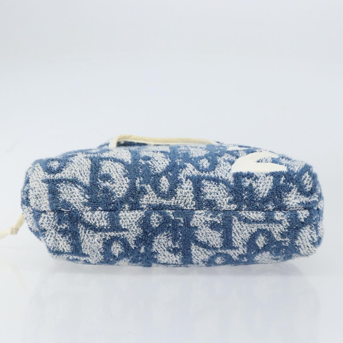 Christian Dior Vintage Trotter Handbag Canvas, BLUE, CANVAS, Handbag