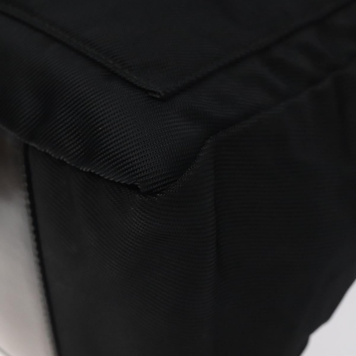 Gucci Vintage Bamboo Shoulder Bag Nylon, BLACK, NYLON, Shoulder bag