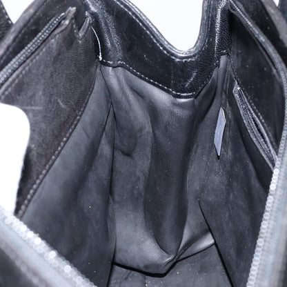 Bally Vintage Handbag Quilted Leather, BLACK, LEATHER, Handbag