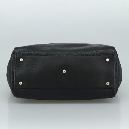 Gucci Soho Shoulder Bag Leather, BLACK, LEATHER, Handbag
