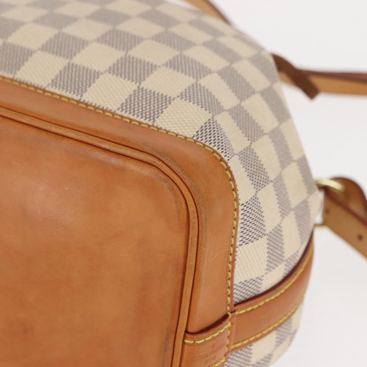 Louis Vuitton Noe Handbag Damier, WHITE, CANVAS, Handbag