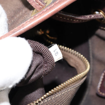 Prada Logo Flat Messenger Canvas, BROWN, CANVAS, Shoulder bag