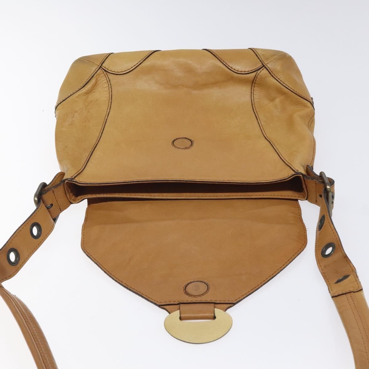 Chloe Vintage Flap shoulder bag Leather, BROWN, LEATHER, Shoulder bag