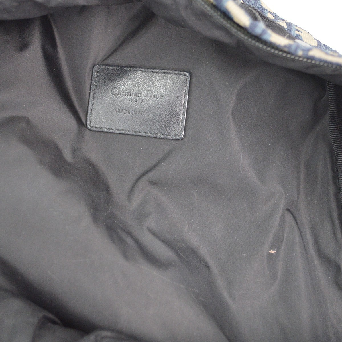 Christian Dior Travel Backpack Oblique Canvas, BLUE, CANVAS, Backpack