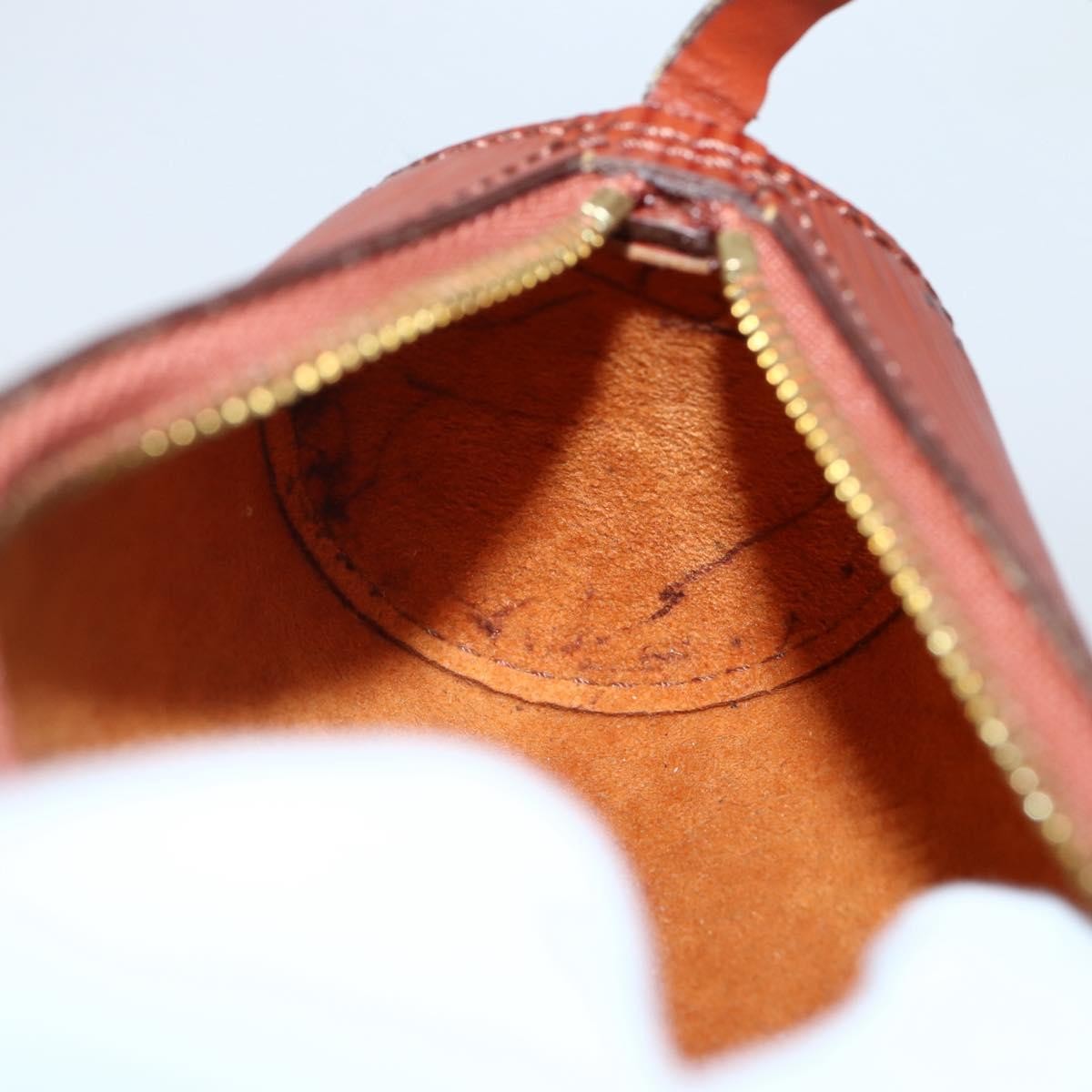 Louis Vuitton Soufflot Pochette Epi Leather, BROWN, LEATHER, Clutche & pouche