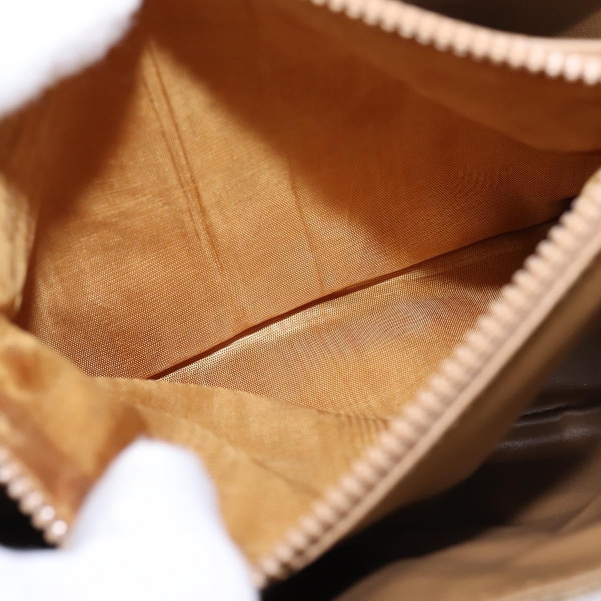 Celine Macadam Shoulder Bag PVC Leather, BEIGE, CANVAS, Shoulder bag