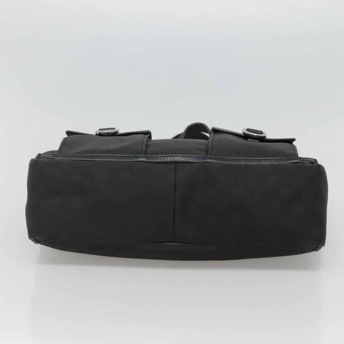 Gucci Abbey Pocket Tote GG Canvas, Black, Canvas, Tote Bag