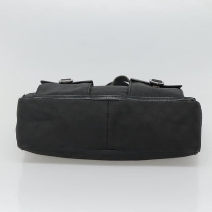 Gucci Abbey Pocket Tote GG Canvas, Black, Canvas, Tote Bag