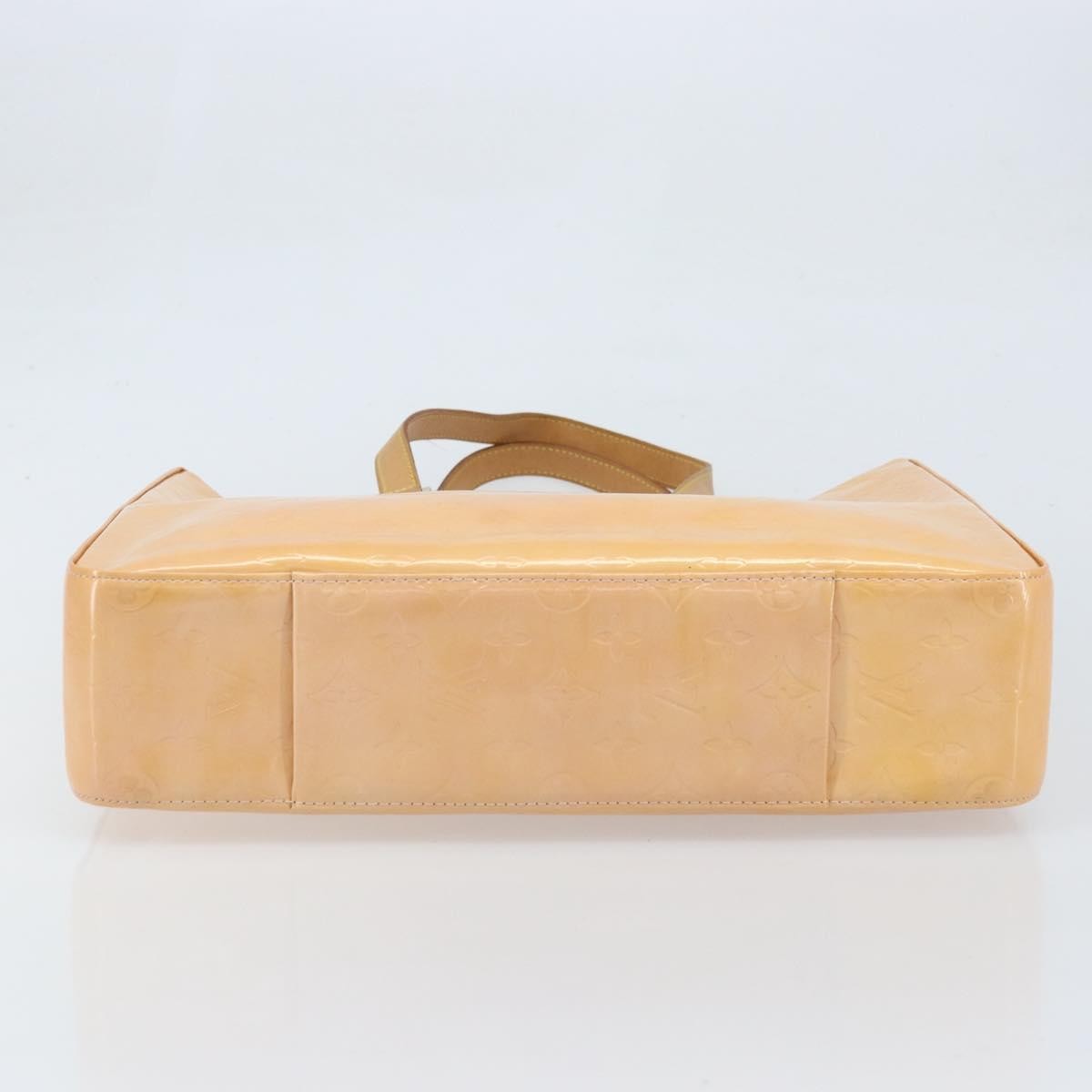 Louis Vuitton Columbus Handbag Monogram Vernis, Beige, Patent Leather, Tote Bag