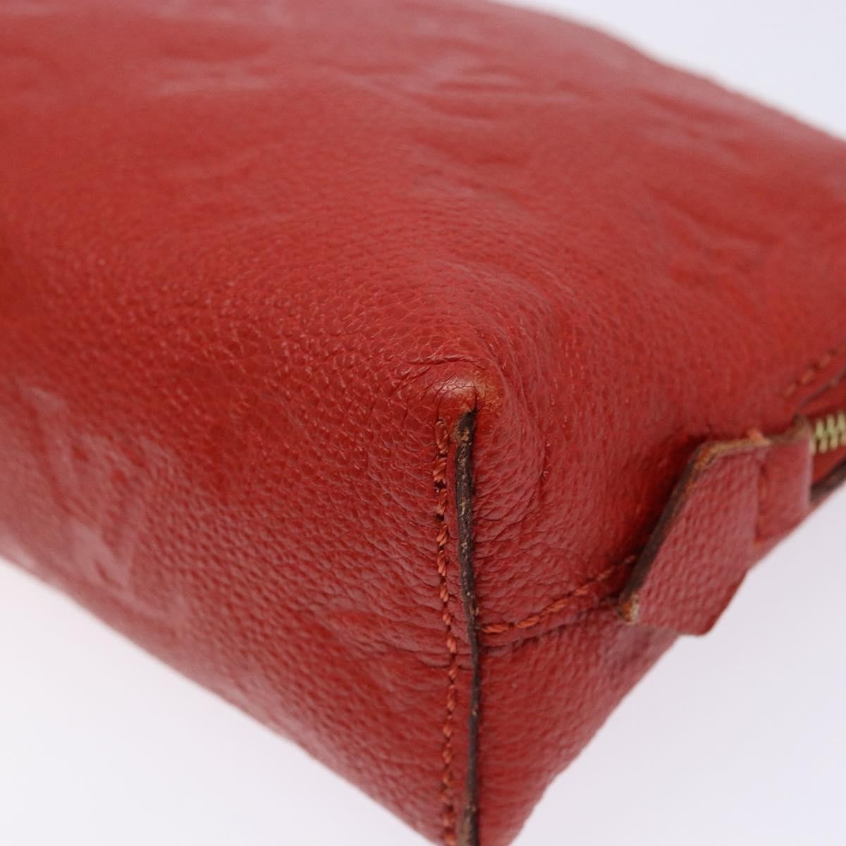 Louis Vuitton Cosmetic Pouch Monogram Empreinte Leather, RED, LEATHER, Toiletry Case