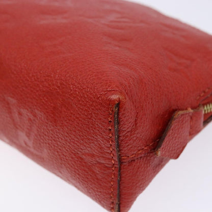 Louis Vuitton Cosmetic Pouch Monogram Empreinte Leather, RED, LEATHER, Toiletry Case