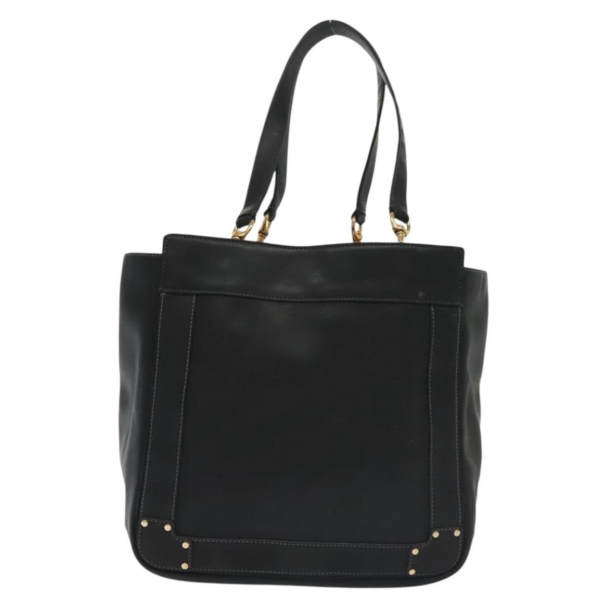 Chloe Vintage Shoulder Bag Leather, BLACK, LEATHER, Shoulder bag