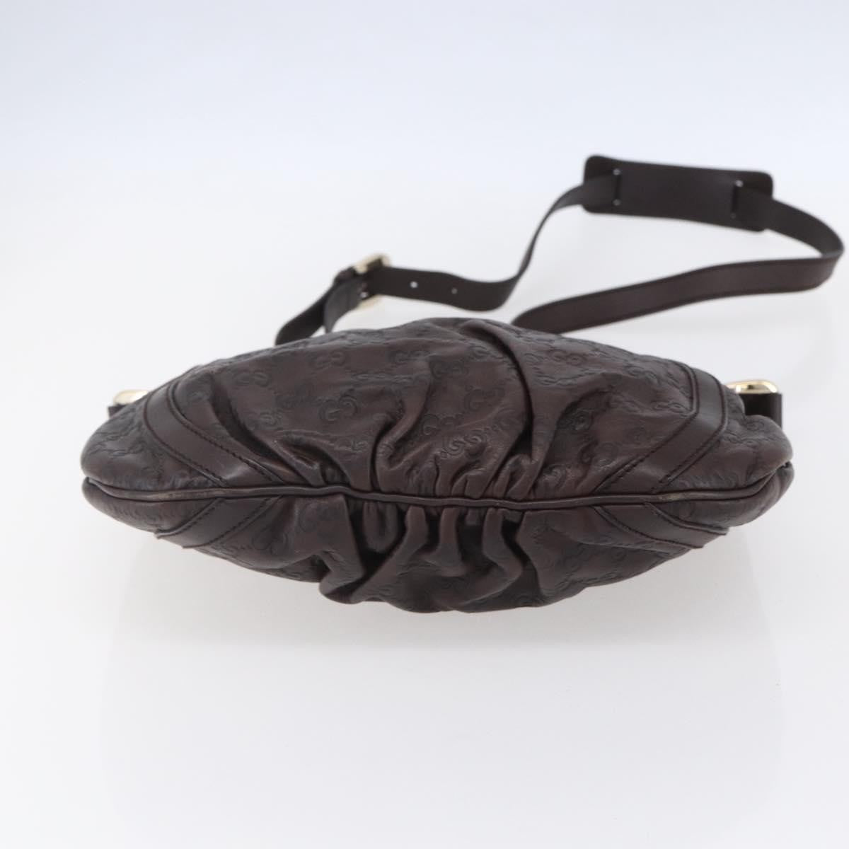 Gucci D Ring Messenger Bag Guccissima Leather, BURGUNDY, LEATHER, Shoulder bag