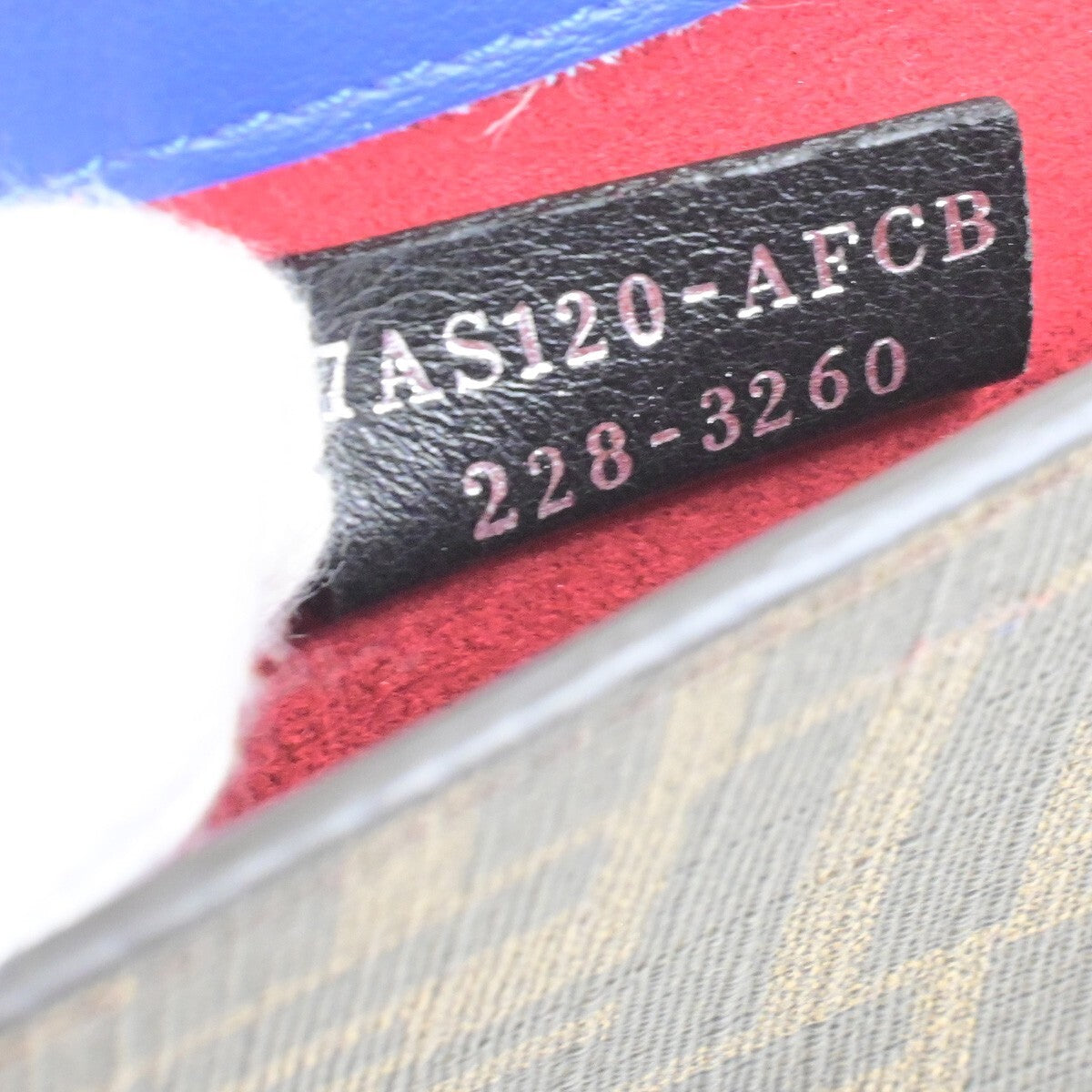 Fendi Baguette Phone Holder Canvas, BROWN, CANVAS, Tech accessory