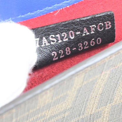 Fendi Baguette Phone Holder Canvas, BROWN, CANVAS, Tech accessory