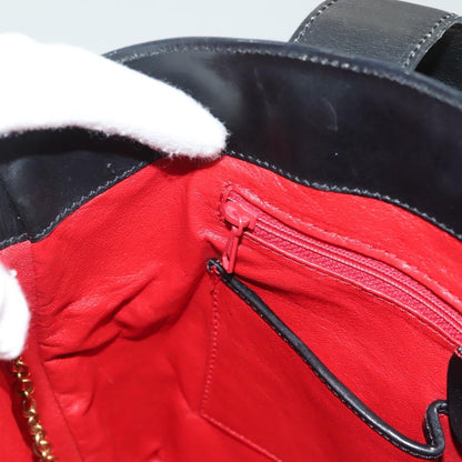 Celine Shoulder Bag Leather, BLACK, LEATHER, Shoulder bag