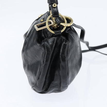 Chloe Vintage Shoulder Bag Leather, BLACK, LEATHER, Shoulder bag