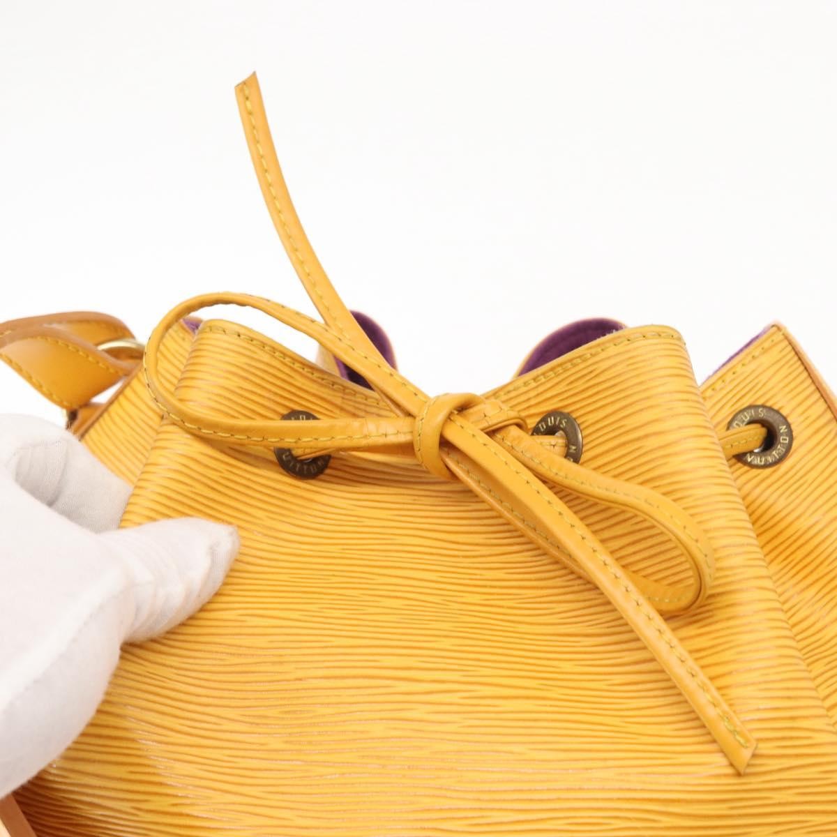 Louis Vuitton Noe Handbag Epi Leather, YELLOW, LEATHER, Shoulder bag