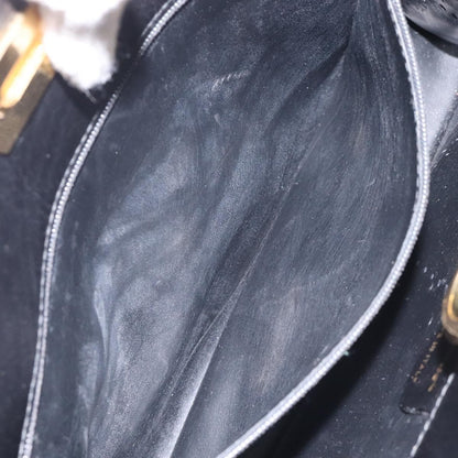 Salvatore Ferragamo Gancini Shoulder Bag Leather, BLACK, LEATHER, Shoulder bag