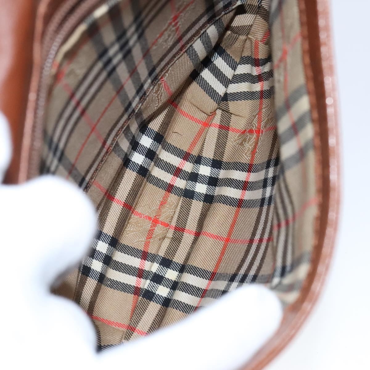 Burberry Flap Shoulder Bag Leather, BROWN, LEATHER, Shoulder bag