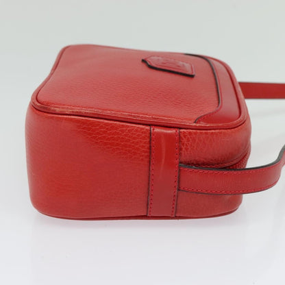 Celine Shoulder Bag Leather, RED, LEATHER, Shoulder bag