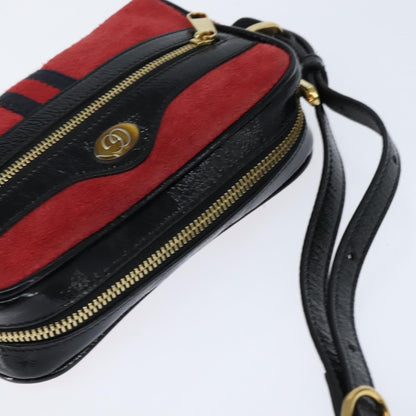 Gucci Ophidia Shoulder Bag Suede, RED, SUEDE, Shoulder bag
