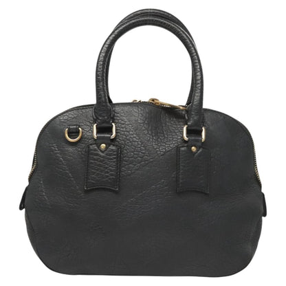Burberry Orchard Bag Grained Leather, BLACK, LEATHER, Handbag