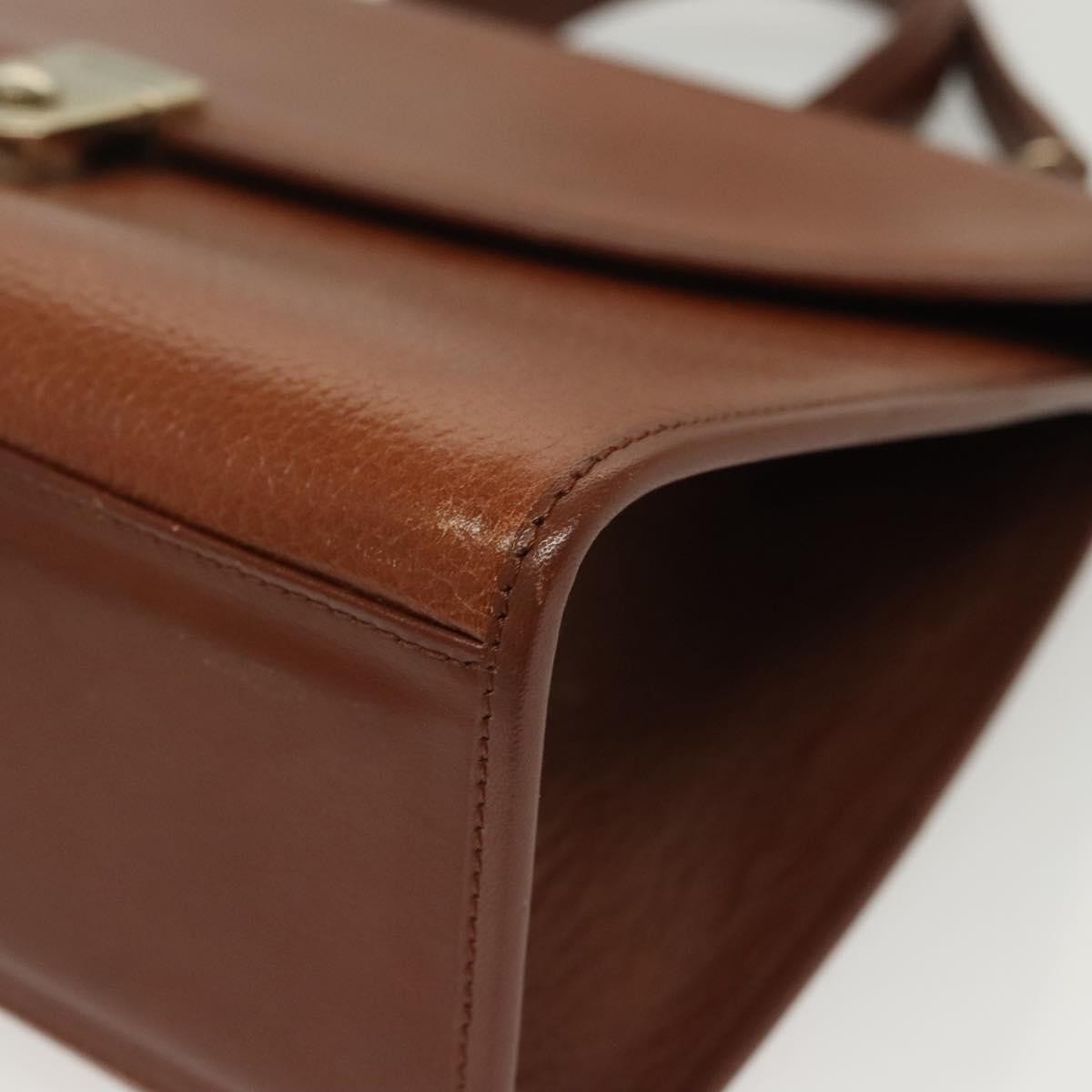 Burberry Vintage Handbag Leather, BROWN, LEATHER, Handbag